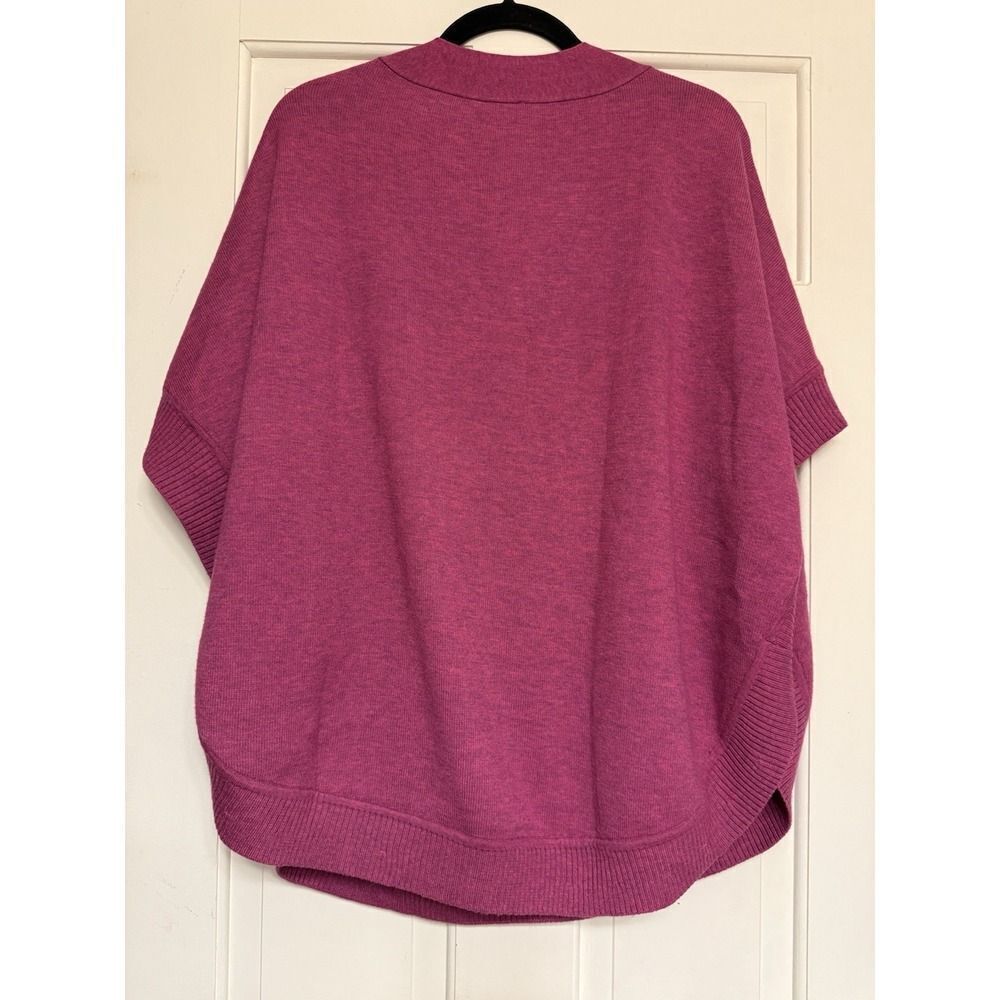 Talbots Bow Neck Poncho Cape Sweater. Womens. Pink. Sz M - Picture 8 of 16